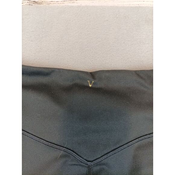 Victoria's Secret Womens Cut Out Leggings Size 12 Black Workout Yoga - Picture 6 of 8